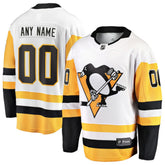 Pittsburgh Penguins Fanatics Away Breakaway Custom Jersey White