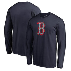 Boston Red Sox Static Logo Long Sleeve T-Shirt Navy