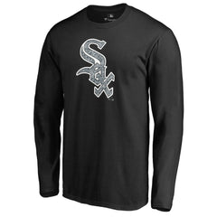 Chicago White Sox Static Logo Long Sleeve T-Shirt Black
