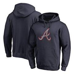 Atlanta Braves Static Logo Pullover Hoodie Navy