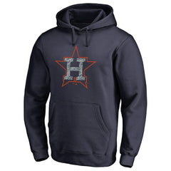 Houston Astros Static Logo Pullover Hoodie Navy