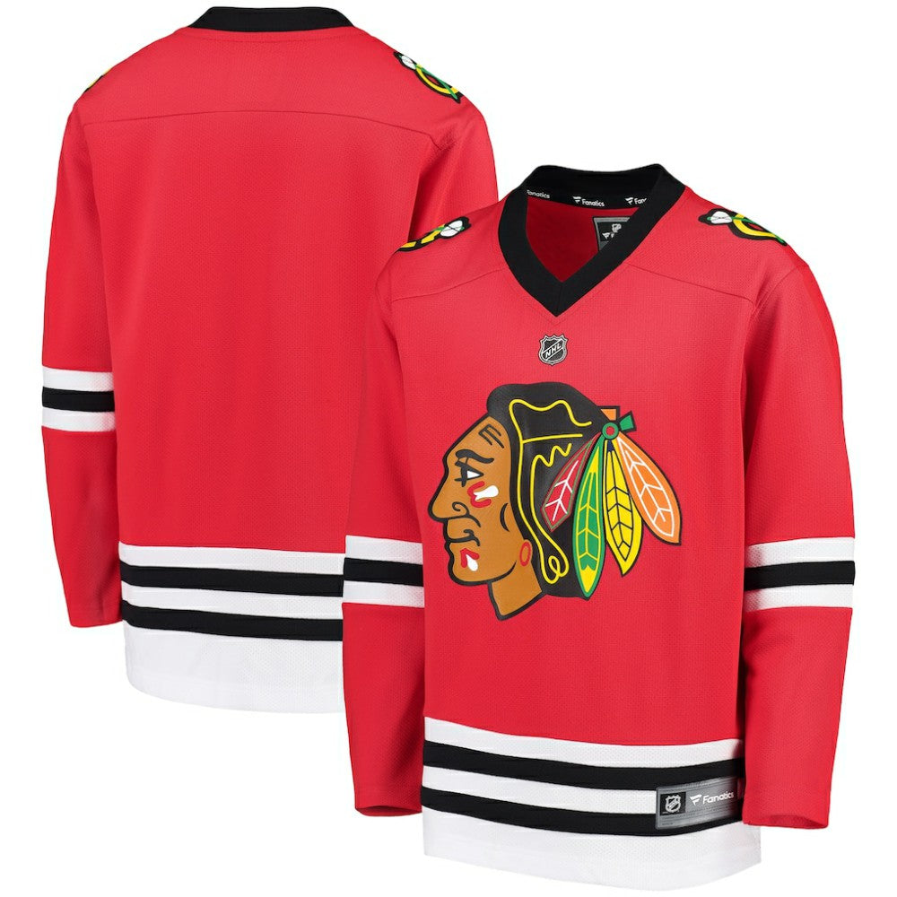 Chicago Blackhawks Fanatics Youth Home Replica Blank Jersey Red