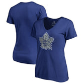 Toronto Maple Leafs Women's Static Logo V-Neck T-Shirt Royal