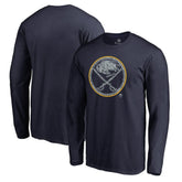 Buffalo Sabres Static Logo Long Sleeve T-Shirt Navy