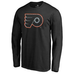 Philadelphia Flyers Static Logo Long Sleeve T-Shirt Black