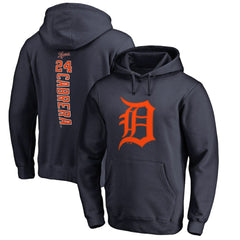 Miguel Cabrera Detroit Tigers Backer Pullover Hoodie Navy