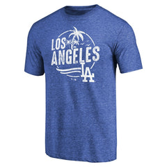 Los Angeles Dodgers Hometown Collection LA Palms Tri-Blend T-Shirt Royal