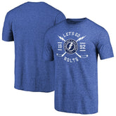 Tampa Bay Lightning Hometown Collection Tri-Blend T-Shirt Blue