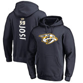 Roman Josi Nashville Predators Backer Name & Number Pullover Hoodie Navy