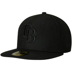 Tampa Bay Rays Primary Logo Basic 59FIFTY Fitted Hat Black | New Era