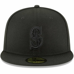 Seattle Mariners Primary Logo Basic 59FIFTY Fitted Hat Black | New Era