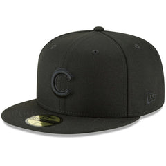 Chicago Cubs Primary Logo Basic 59FIFTY Fitted Hat Black | New Era