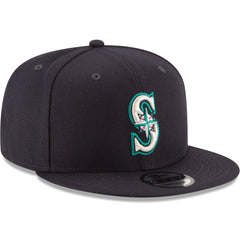 Seattle Mariners Team Color 9FIFTY Snapback Hat Navy | New Era