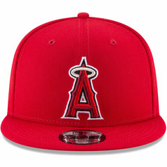 Los Angeles Angels Team Color 9FIFTY Snapback Hat Red | New Era