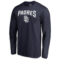 San Diego Padres Team Lockup Long Sleeve T-Shirt Navy