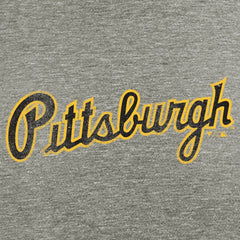 Pittsburgh Pirates Hometown Collection Script T-Shirt Gray