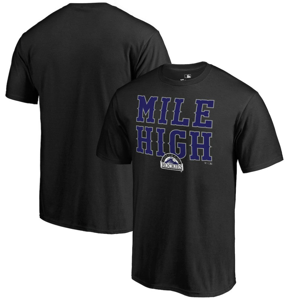 Colorado Rockies Hometown Collection Mile High T-Shirt Black