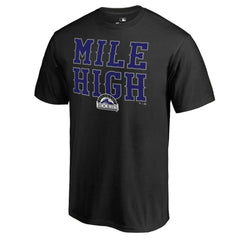 Colorado Rockies Hometown Collection Mile High T-Shirt Black
