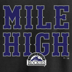 Colorado Rockies Hometown Collection Mile High T-Shirt Black