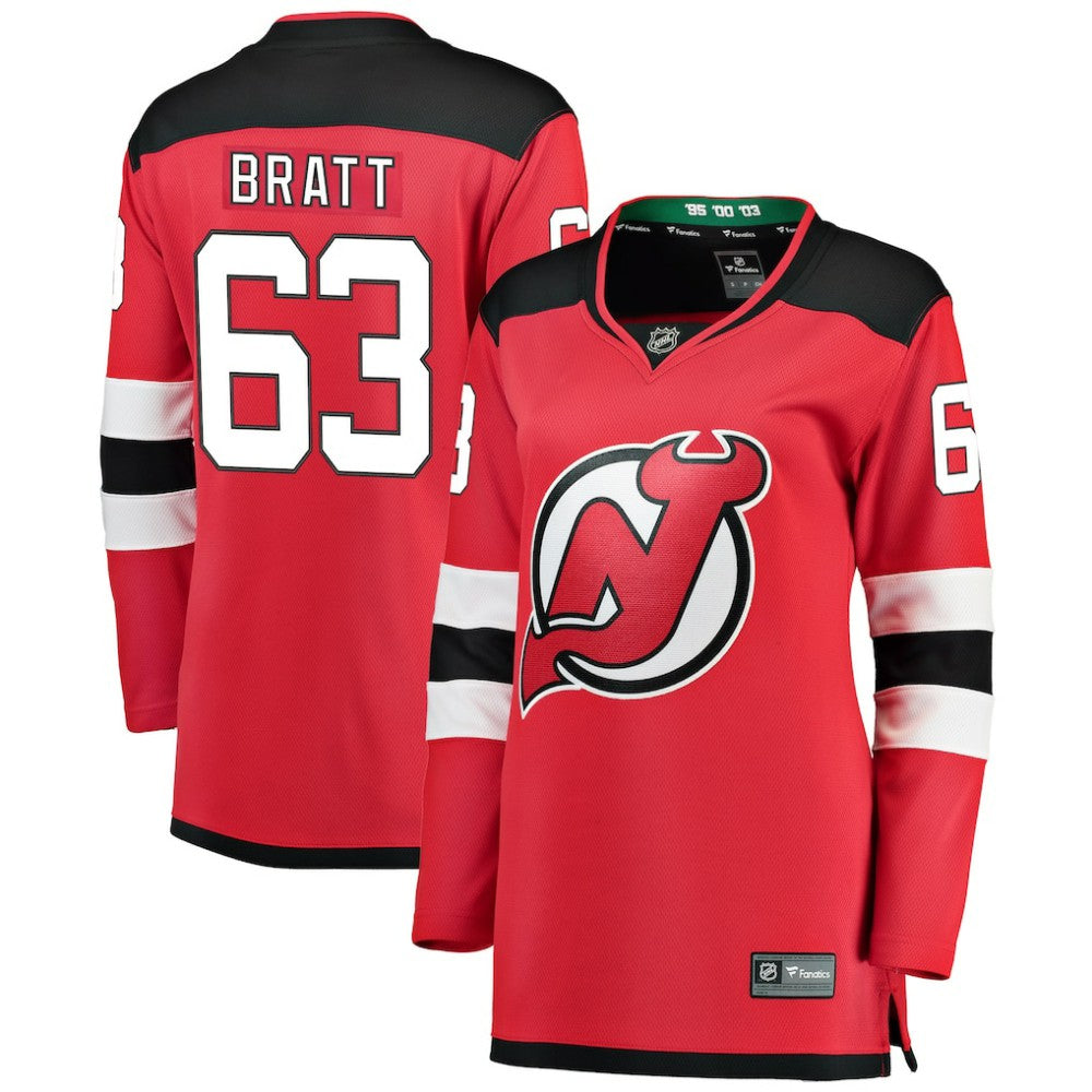 Jesper Bratt New Jersey Devils Fanatics Women's Home Breakaway Player Jersey Red