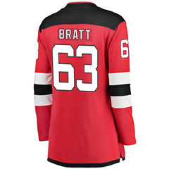 Jesper Bratt New Jersey Devils Fanatics Women's Home Breakaway Player Jersey Red