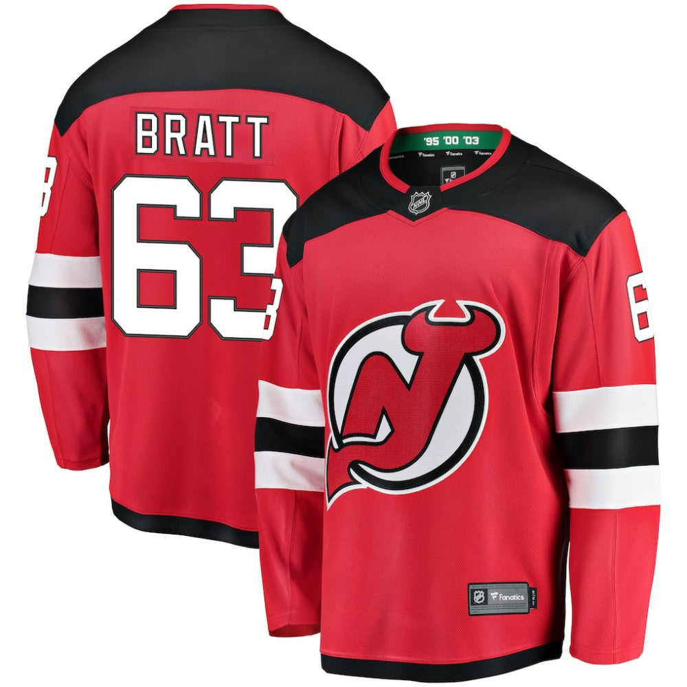Jesper Bratt New Jersey Devils Fanatics Home Breakaway Player Jersey Red