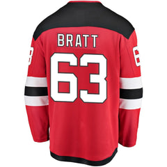 Jesper Bratt New Jersey Devils Fanatics Home Breakaway Player Jersey Red