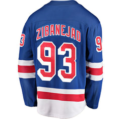 Mika Zibanejad New York Rangers Fanatics Home Breakaway Player Jersey Blue