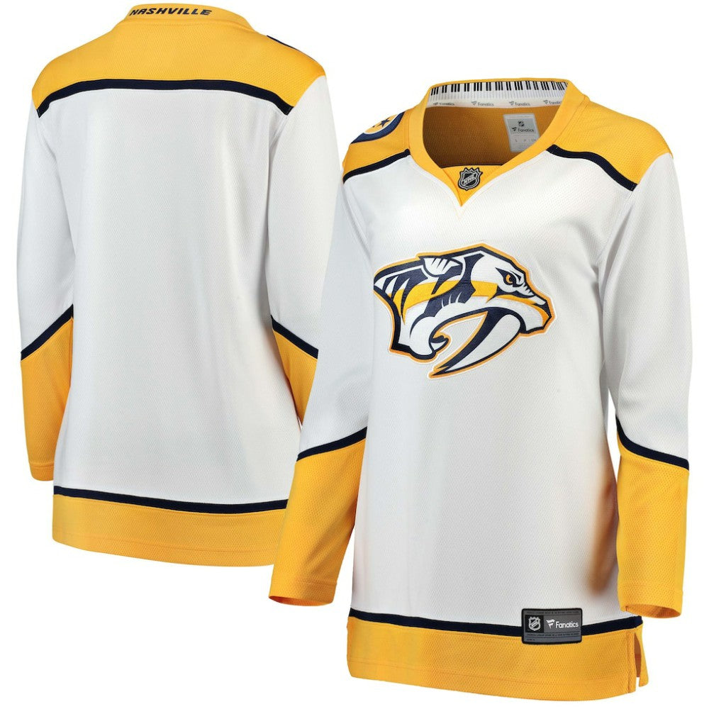 Nashville Predators Fanatics Women's Away Breakaway Jersey White