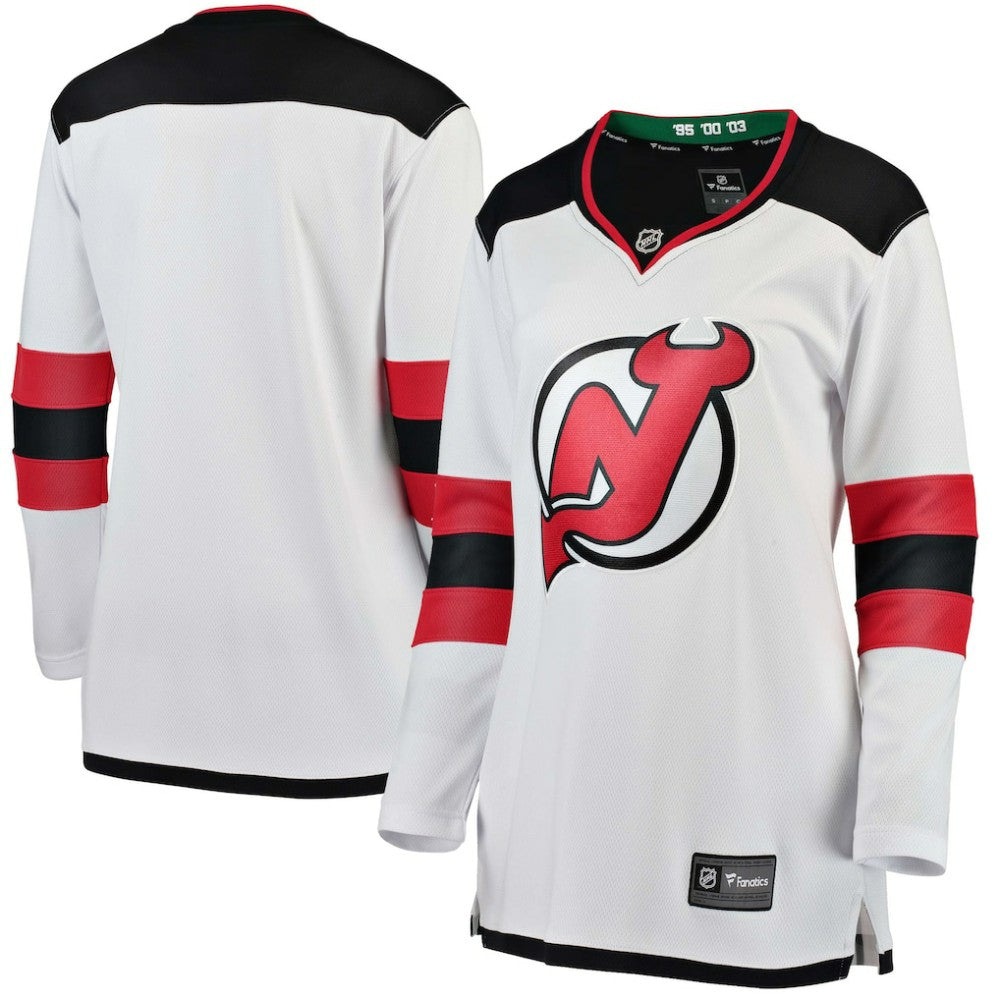 New Jersey Devils Fanatics Women's Away Breakaway Jersey White