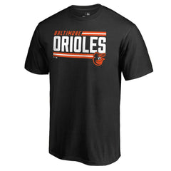 Baltimore Orioles Onside Stripe T-Shirt Black