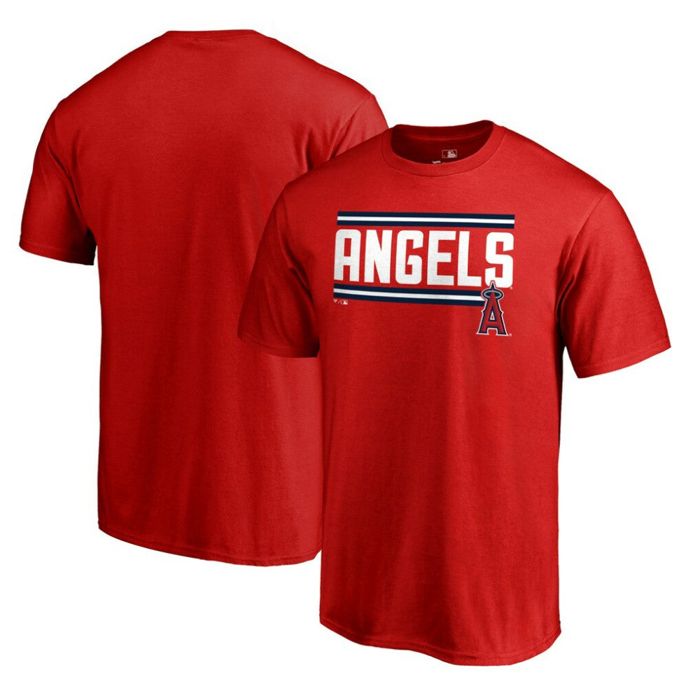 Los Angeles Angels Onside Stripe T-Shirt Red