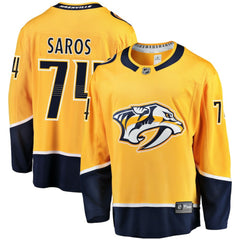 Juuse Saros Nashville Predators Fanatics Breakaway Player Jersey Gold