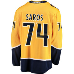 Juuse Saros Nashville Predators Fanatics Breakaway Player Jersey Gold