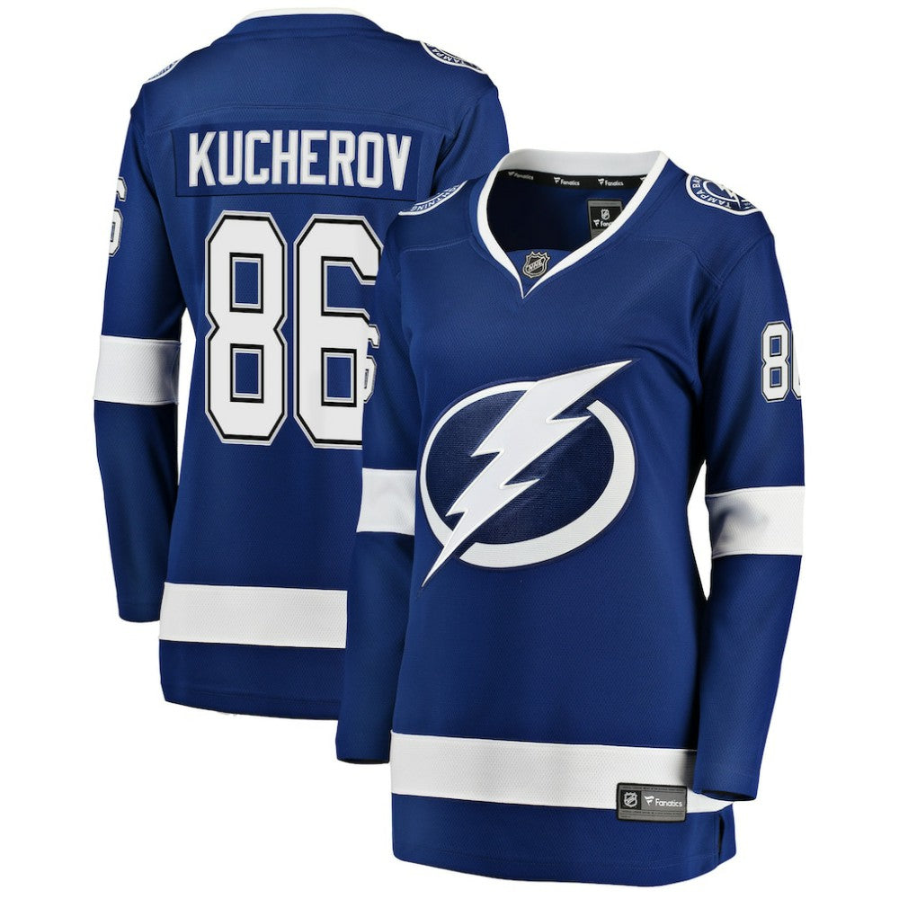 Nikita Kucherov Tampa Bay Lightning Fanatics Women's Home Breakaway Jersey Blue