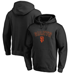 San Francisco Giants Team Lockup Fitted Pullover Hoodie Black