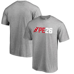 Patrik Elias New Jersey Devils PE26 T-Shirt Heather Gray