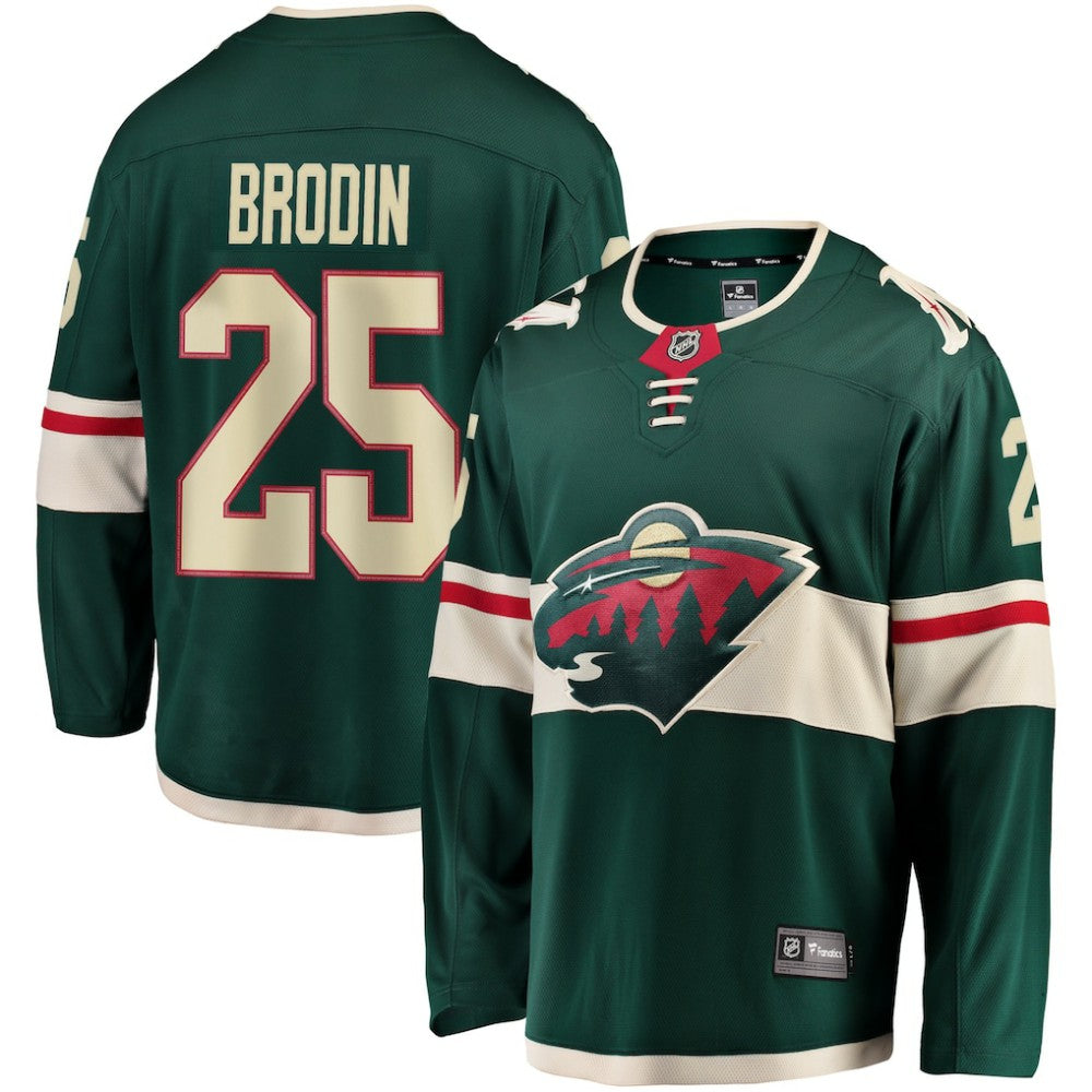 Jonas Brodin Minnesota Wild Fanatics Breakaway Jersey Green