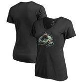 Colorado Avalanche Women's Lovely V-Neck T-Shirt Black