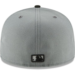 Atlanta Braves Two-Tone 59FIFTY Fitted Hat Gray/Black | New Era