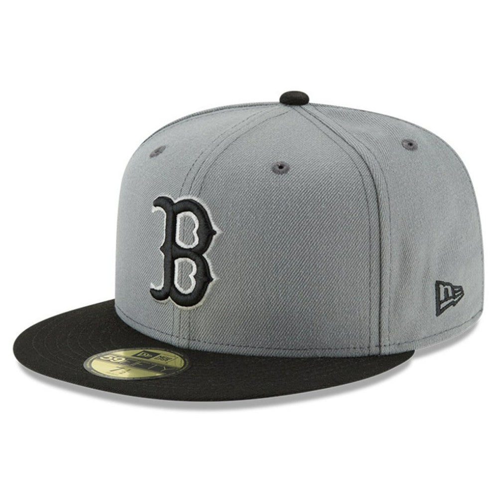 Boston Red Sox Two-Tone 59FIFTY Fitted Hat Gray/Black | New Era