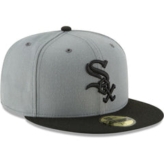 Chicago White Sox Two-Tone 59FIFTY Fitted Hat Gray/Black | New Era
