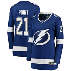 Brayden Point Tampa Bay Lightning Fanatics Women's Breakaway Player Jersey Blue