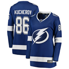 Nikita Kucherov Tampa Bay Lightning Fanatics Women's Breakaway Player Jersey Blue