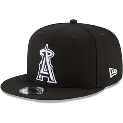Los Angeles Angels Black & White 9FIFTY Snapback Hat Black | New Era