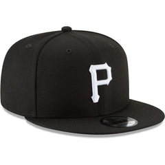 Pittsburgh Pirates Black & White 9FIFTY Snapback Hat Black | New Era