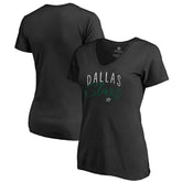 Dallas Stars Women's Graceful V-Neck T-Shirt Black