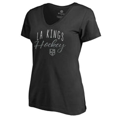 Los Angeles Kings Women's Graceful V-Neck T-Shirt Black