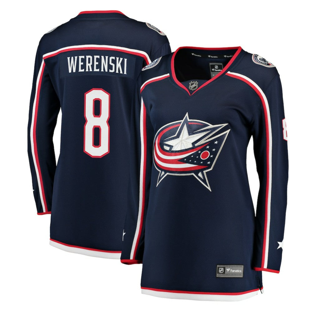 Zach Werenski Columbus Blue Jackets Fanatics Women's Breakaway Jersey Navy