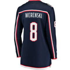 Zach Werenski Columbus Blue Jackets Fanatics Women's Breakaway Jersey Navy